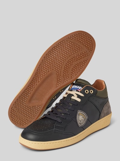 Blauer USA Leren sneakers met labelpatch, model 'MURRAY' Zwart - 4