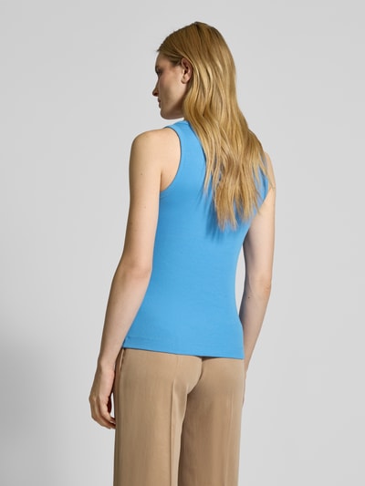 s.Oliver RED LABEL Regular Fit Tank Top aus Viskose-Mix mit Rippstruktur Blau 5