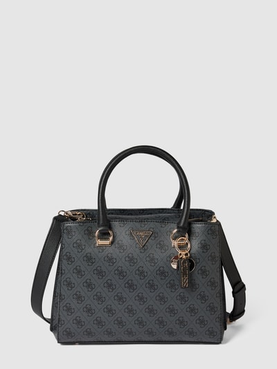 GUESS Satchel Bag mit Allover-Logo Modell 'NOELLE' Anthrazit 2