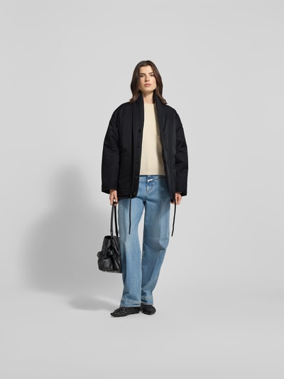 Closed Regular Fit Jacke mit Knopfleiste Black 1