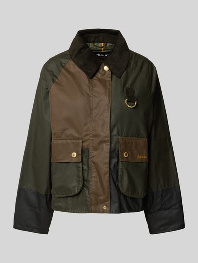 Barbour Jacke mit Umlegekragen Modell 'ALMA' Oliv 2