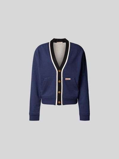 Marni Sweatjacke mit Knopfleiste Blau 2