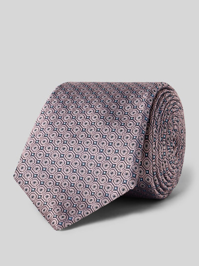 Willen Krawatte aus reiner Seide mit Label-Detail Rose 1