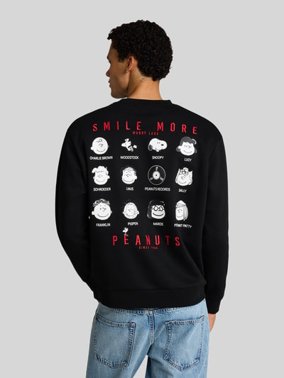 Tom Tailor Denim Relaxed Fit Sweatshirt aus Baumwoll-Mix mit Peanuts-Print Black 5