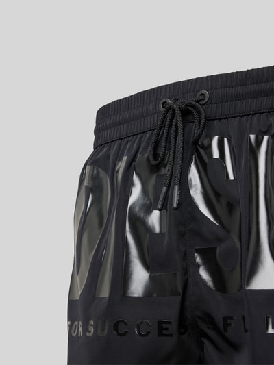 Diesel Badehose mit elastischem Bund Black 2