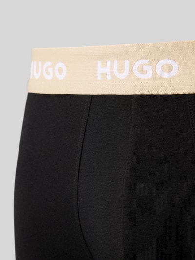 HUGO Boxershort met elastische logoband in een set van 3 stuks Zwart - 2