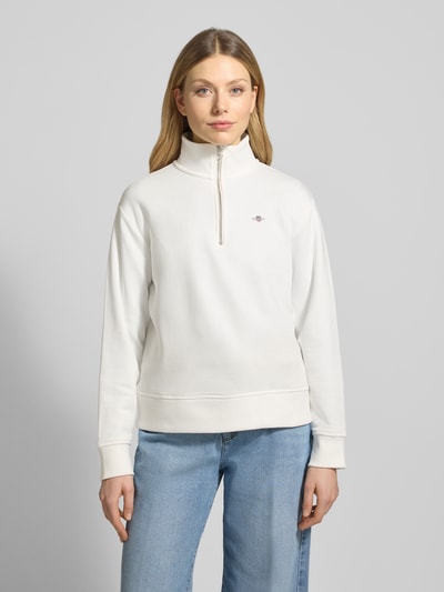 GANT Bluza z dodatkiem bawełny Écru 4