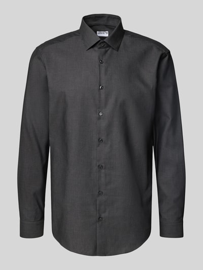Jake*s Regular Fit Business-Hemd mit Kentkragen Anthrazit 2