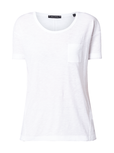 Marc O'Polo T-Shirt mit Brusttasche Weiss 2