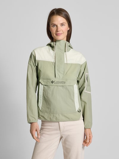 COLUMBIA Windbreaker mit Label-Print Modell 'CHALLENGER II' Hellgruen 4