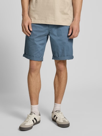 Redefined Rebel Regular Fit Chino-Shorts mit Gürtel Modell 'MIKE' Jeansblau 4