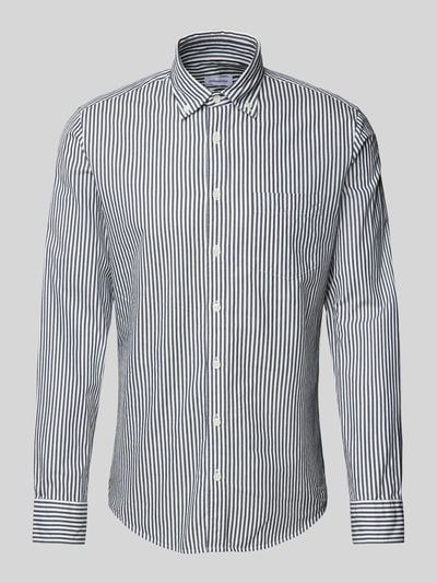 SEIDENSTICKER Casual Slim Fit Business-Hemd mit Button-Down-Kragen Marine 2