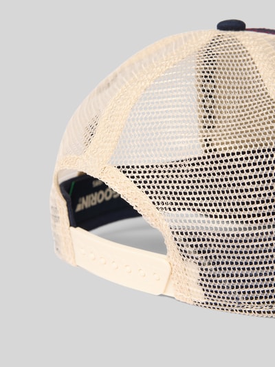 Produktfoto, Größenverstellbare Trucker Cap Modell 'Rooster' von GOORIN BROS., Material-Mix, Baumwoll-Anteil, beige Netzstruktur, verstärkter Schirm