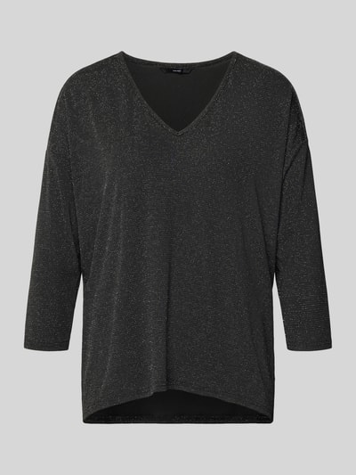 VERO MODA 3/4-Shirt mit schimmernder Optik Black 1