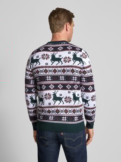 Lindbergh Strickpullover im Allover-Look Weiss 5