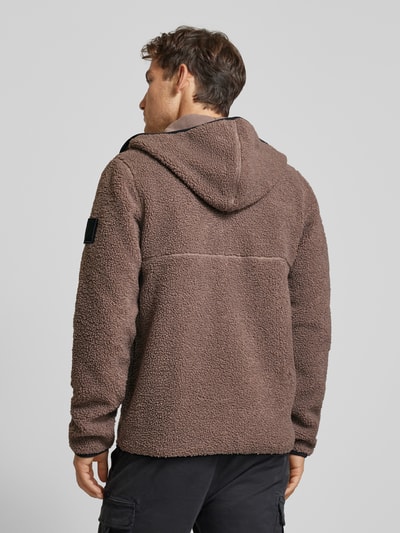 Didriksons Sherpa jacket met ritszakken, model 'BROR' Zand - 5