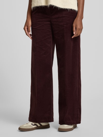 OPUS PANTS Stoffen broek met elastische band, model 'Mucia' Bordeaux - 4