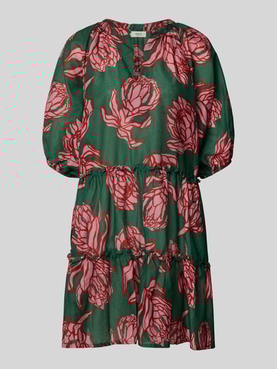 Barts Mini-jurk met ruches, model 'ADELIU' Donkergroen - 2