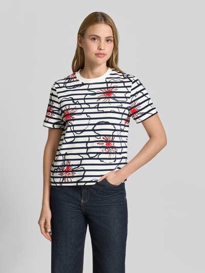 Tommy Hilfiger Regular Fit T-Shirt Modell 'FLOWER GRAPHIC REG C-NK S' Weiss 4