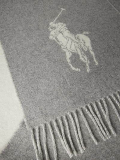 Polo Ralph Lauren Schal mit Label-Stitching Mittelgrau 2