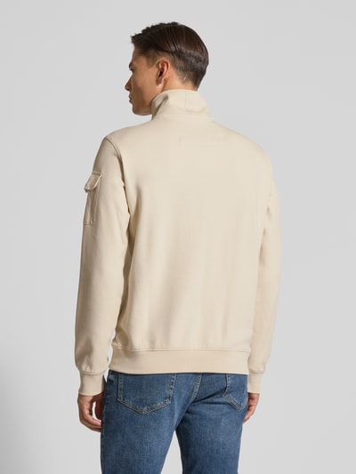 PME Legend Sweatshirt met schipperskraag en labeldetail Offwhite - 5