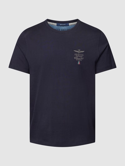 Aeronautica Militare T-shirt z wyhaftowanym motywem Granatowy 2