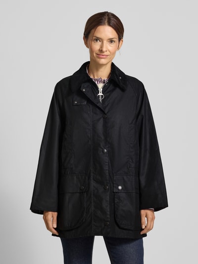 Barbour Oversized gewaxt jack van puur katoen, model 'BEAUFORT' Zwart - 4