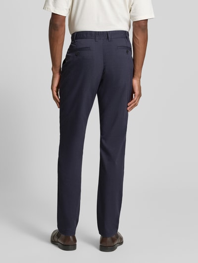 MCNEAL Slim fit stoffen broek met viscose Marineblauw - 5