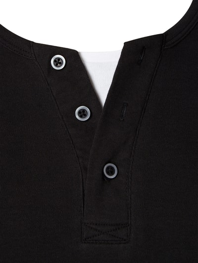 Montego Serafino-Shirt im Double-Layer-Look Black 2