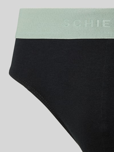 Schiesser Slip mit elastischem Bund im 3er-Pack Black 2