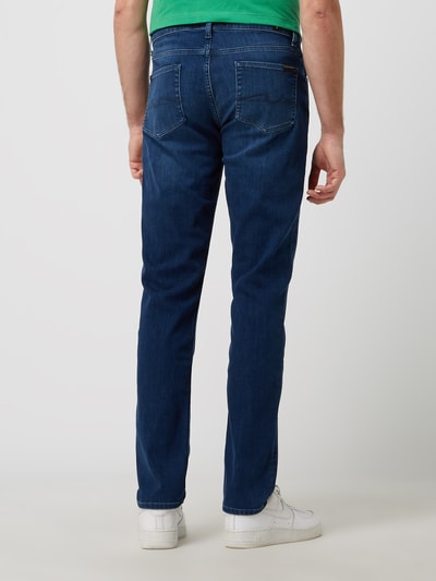 7 For All Mankind Slim tapered fit jeans met stretch, model 'Slimmy' Blauw - 5