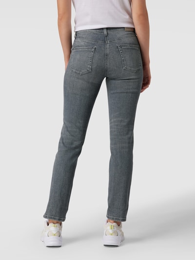 Cambio Jeans met siersteentjes, model 'Pina' Lichtgrijs - 5