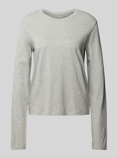 Calvin Klein Underwear Longsleeve mit Label-Stitching Hellgrau 2