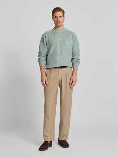 BOSS Orange Regular Fit Pullover aus Schurwolle-Mix MODELL 'KOLTORP' Mint 1