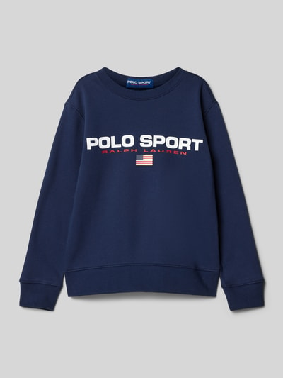 Polo Sport Sweatshirt mit Label-Print Marine 1