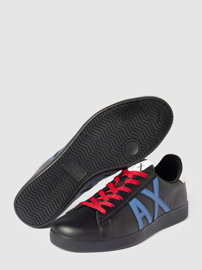 ARMANI EXCHANGE Sneakers met labeldetails Zwart - 5