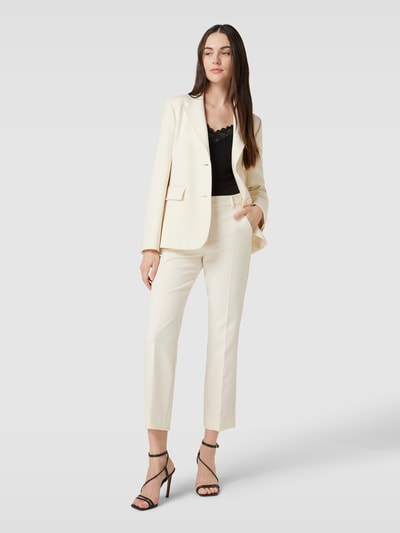 Weekend Max Mara Blazer mit Reverskragen und Paspeltasche am Gesäß Offwhite 1