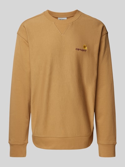 Carhartt Work In Progress Sweatshirt met ribboorden Beige - 1