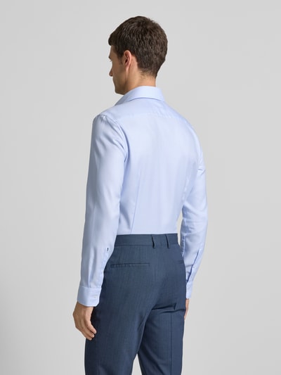 SEIDENSTICKER Koszula biznesowa o kroju slim fit z kołnierzykiem typu kent Błękitny 5