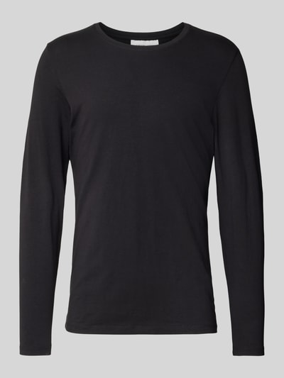 Casual Friday Slim fit shirt met lange mouwen en stretch, model 'Theo'  Antraciet - 2