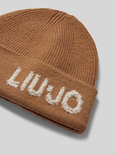 Liu Jo White Beanie im Set mit Schal Beige 2