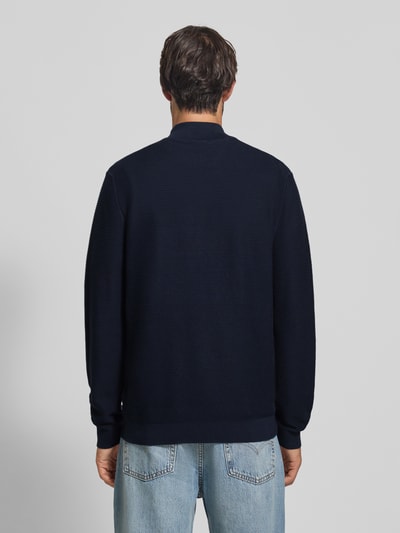 Tommy Hilfiger Regular fit gebreid jack van puur katoen Marineblauw - 5