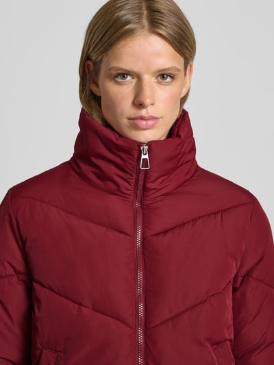 Only Kurtka pikowana o kroju regular fit ze stójką model ‘MAGGI LIFE’ Bordowy 3