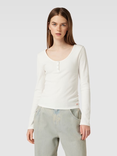 Levi's® Shirt met lange mouwen in riblook Offwhite - 4