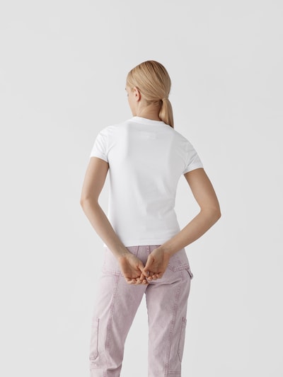 MM6 Maison Margiela T-Shirt mit Label-Stitching im 3er-Pack Weiß 5