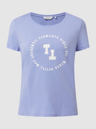 Tom Tailor Denim T-Shirt mit Logo Lavender 2