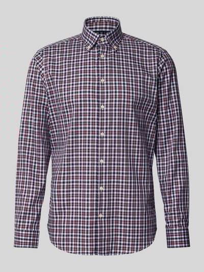 Christian Berg Men Regular fit vrijetijdsoverhemd met button-downkraag Rood - 2