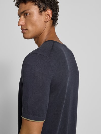 Marc O'Polo Regular Fit T-Shirt aus reiner Baumwolle - Marc O'Polo × DFB Travel Collection Dunkelblau 3