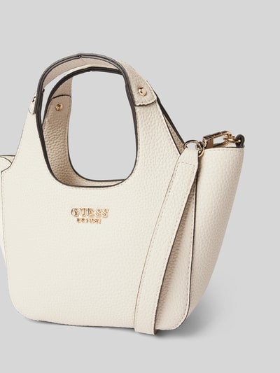 Guess Torebka 2 w 1 z aplikacją z logo model ‘CALISTA’ Écru 3