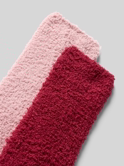 camano Skarpety z elastycznym pasem model ‘Socks cosy sustainable’ w zestawie 2 szt. Jasnoróżowy 2